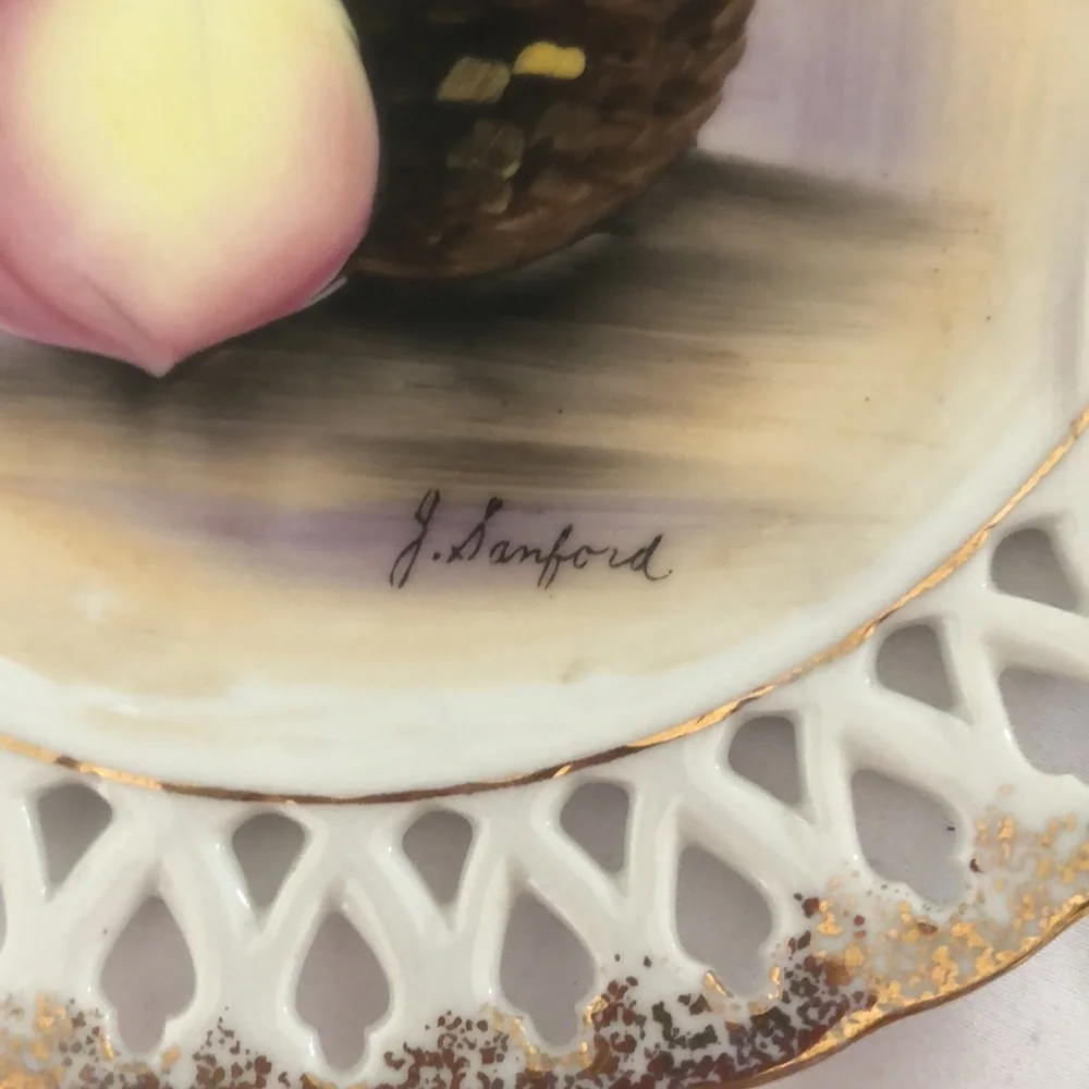Home peach decoration plate